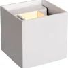 Seinävalaisin Lucide Xio LED neliö 1x4W valkoinen