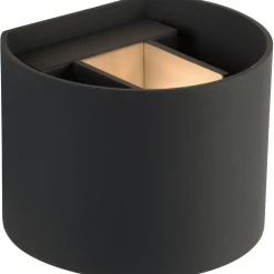 Seinävalaisin Lucide Xio LED pyöreä 1x4W harmaa