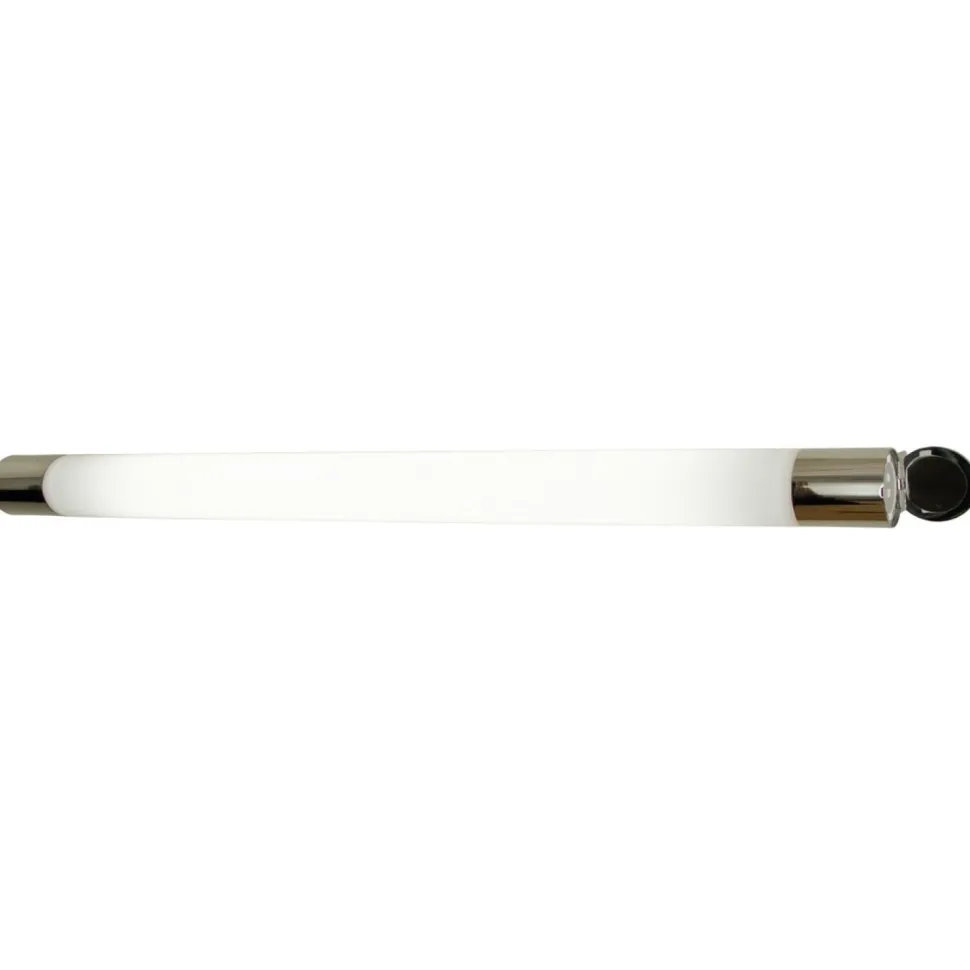 Seinävalaisin Modica IP44 680x82x60 mm + pistorasia kromi/valkoinen