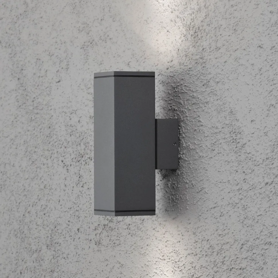 Seinävalaisin Monza 7907-370 65x100x200 mm ylös/alas antrasiitti
