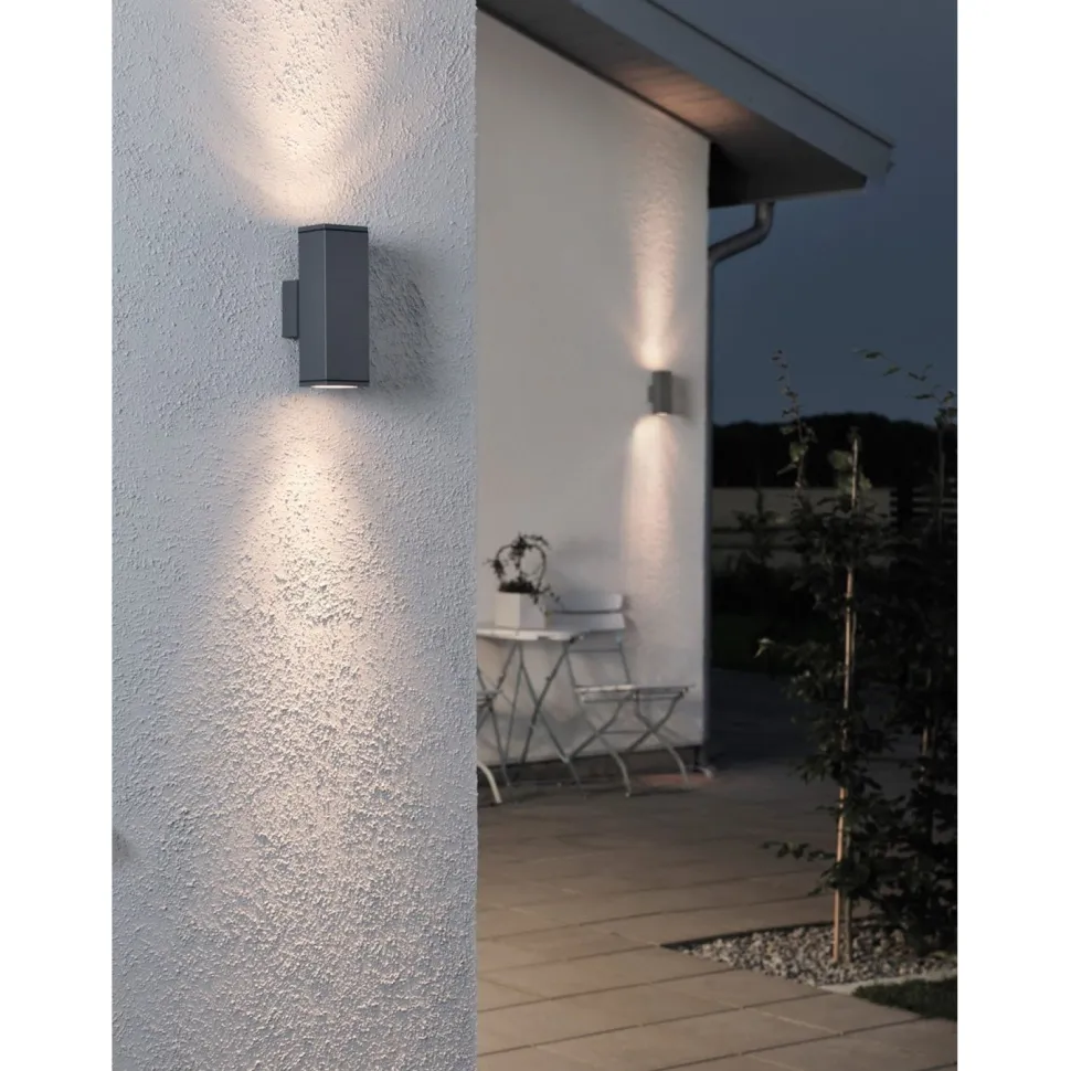 Seinävalaisin Monza 7907-370 65x100x200 mm ylös/alas antrasiitti