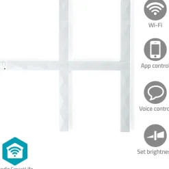 Seinävalaisinpaneeli Nedis WIFILW06RGB SmartLife Wi-Fi LED RGBIC
