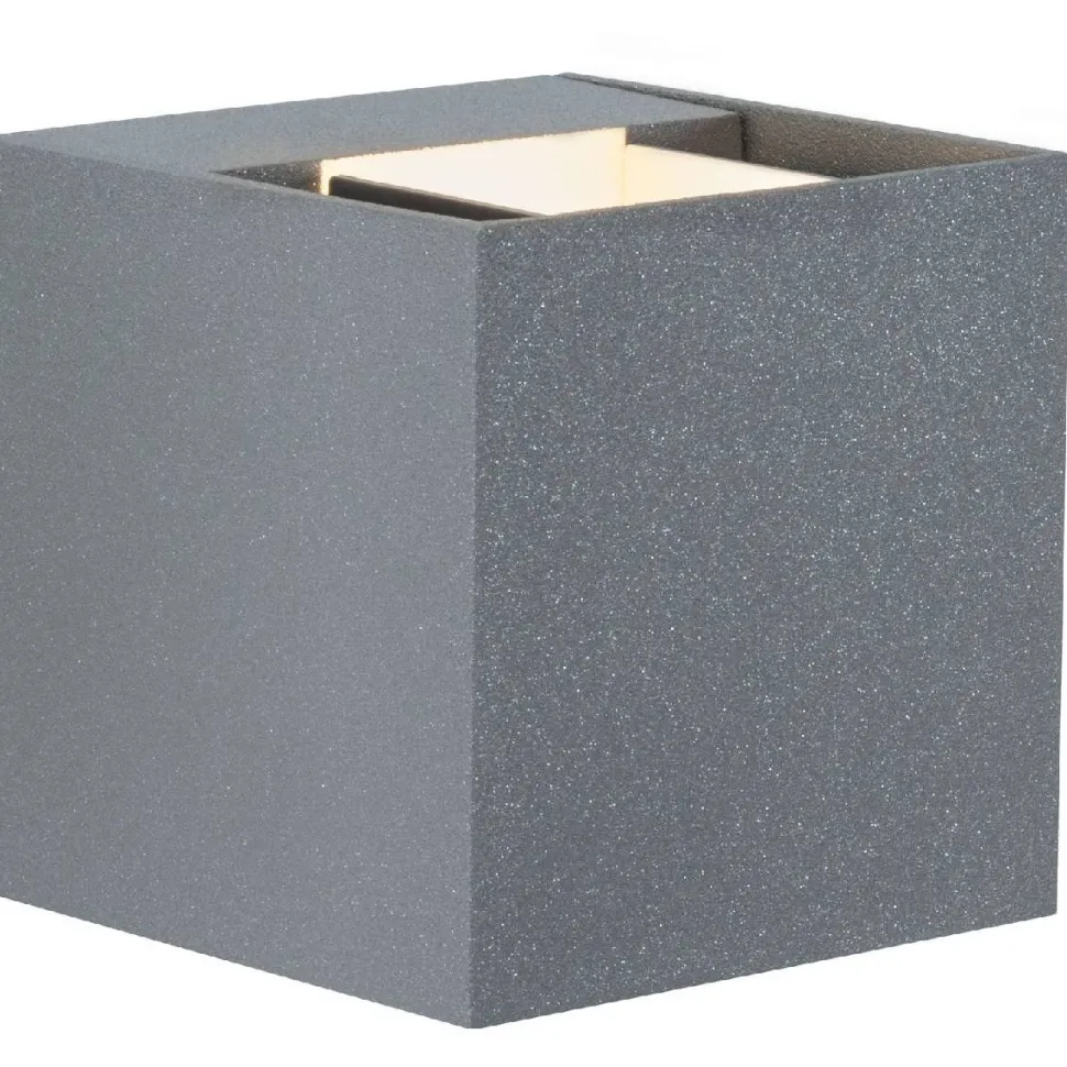 Seinävalaisin Paulmann Cybo LED IP65 80x80mm harmaa