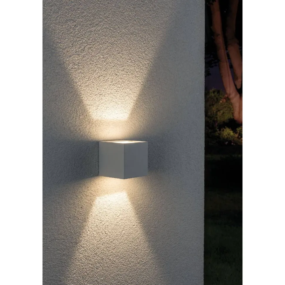 Seinävalaisin Paulmann Cybo LED IP65 80x80mm valkoinen