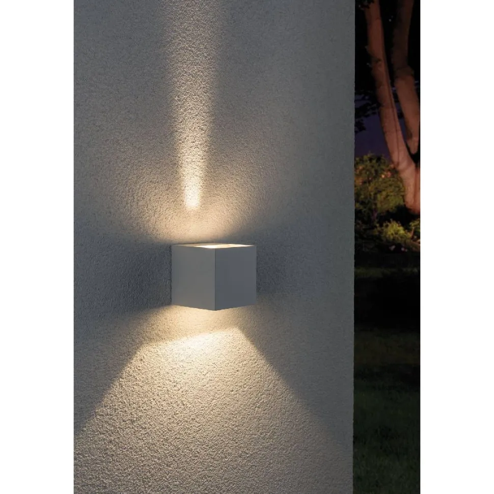 Seinävalaisin Paulmann Cybo LED IP65 80x80mm valkoinen