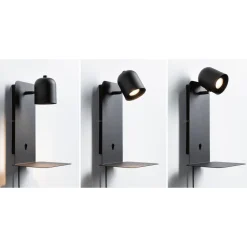 Seinävalaisin Paulmann Malena, USB C, GU10, mattamusta