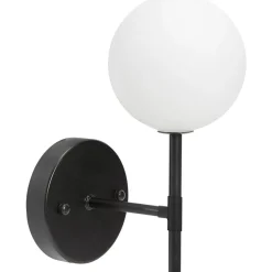 Seinävalaisin PR Home Sigma S 250x120x190mm musta/opaali