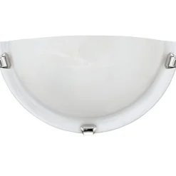 Seinävalaisin Salome 300x150 mm valkoinen/kromi