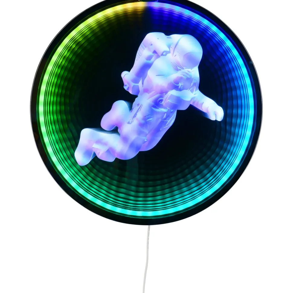 Seinävalaisin Trio Duke LED RGB 40cm mattamusta