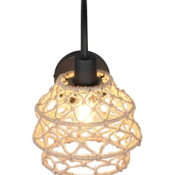 Seinävalaisin Trio Hive, E27, luonnollinen väri/hamppu