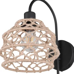 Seinävalaisin Trio Hive, E27, luonnollinen väri/hamppu