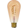 Sisustuslamppu Airam SmartHome ST64 Edison, 4.9W, E27, 350lm, 1800-3000K, amber