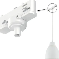 Sovitin riippuvalaisimelle Paulmann ProRail3, max.1150W, 230V, musta