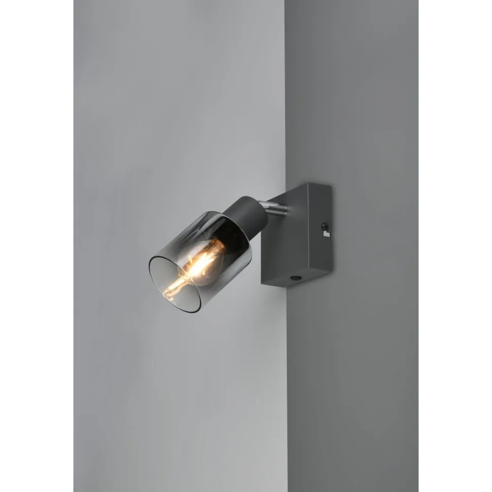 Spotti Trio Cadiz E14 antrasiitti/kromi
