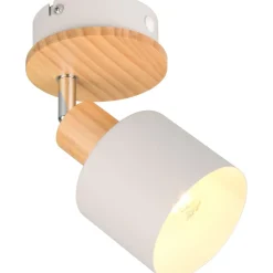 Spotti Trio Shanti E14 lämmin harmaa/puu