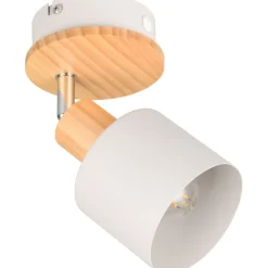 Spotti Trio Shanti E14 lämmin harmaa/puu