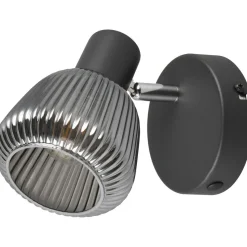 Spotti Trio Tarifa E14 musta/kromi