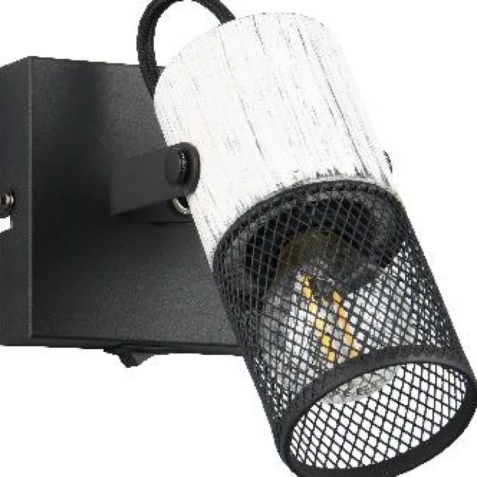 Spotti Trio Tosh, 1-os, E14, musta/antiikkivalkoinen