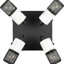 Spotti Trio Tosh, 4-os, E14, musta/antiikkivalkoinen
