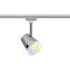 Spottivalaisin kiskoon Paulmann URail Cone, Smart Home Zigbee 3.0, GU10, RGBW+, himmennettävä, mattakromi
