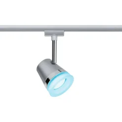 Spottivalaisin kiskoon Paulmann URail Cone, Smart Home Zigbee 3.0, GU10, RGBW+, himmennettävä, mattakromi