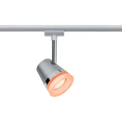 Spottivalaisin kiskoon Paulmann URail Cone, Smart Home Zigbee 3.0, GU10, RGBW+, himmennettävä, mattakromi