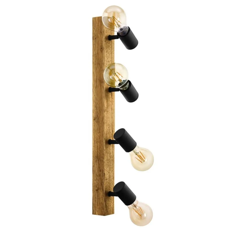 Spottivalaisin Eglo Townshend 3 4x60W 630x50 mm E27 IP20 ruskea/musta
