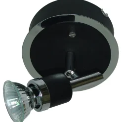 Spottivalaisin FocusLight Modus 50W 230V IP20 Ø 120mm musta/kromi