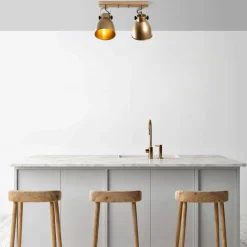 Spottivalaisin kattoon Linento Lighting Spotkafasi, 2-osainen, musta
