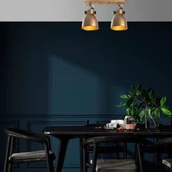 Spottivalaisin kattoon Linento Lighting Spotkafasi, 2-osainen, musta
