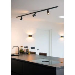 Spottivalaisin kiskoon Lucide Track Nigel, GU10, musta, himmennettävä