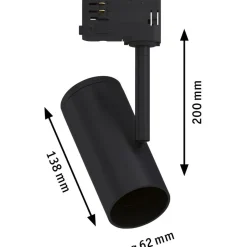Spottivalaisin kiskoon Paulmann ProRail3 Apol, E27, max.50W, himmennettävä, kromi