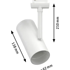 Spottivalaisin kiskoon Paulmann URail Apol, E27, max.50W, himmennettävä, kromi