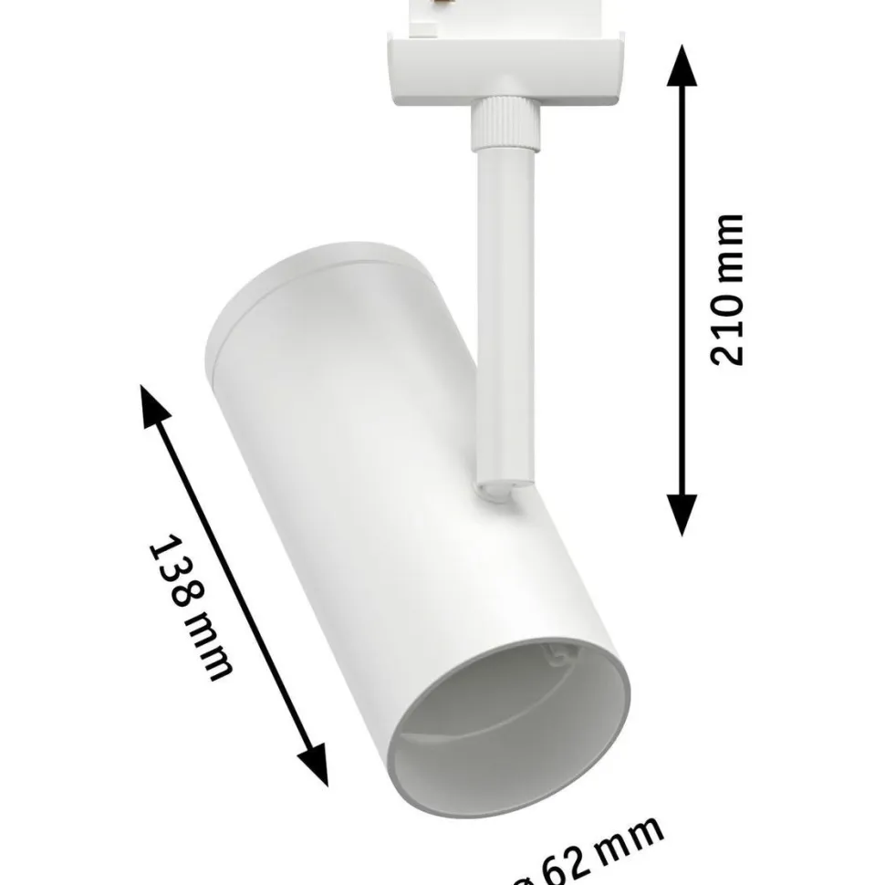 Spottivalaisin kiskoon Paulmann URail Apol, E27, max.50W, himmennettävä, kromi