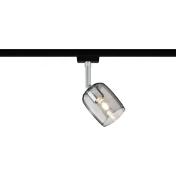 Spottivalaisin kiskoon Paulmann URail Blossom, G9, max.10W, himmennettävä, mattamusta/satiini