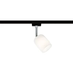 Spottivalaisin kiskoon Paulmann URail Blossom, G9, max.10W, himmennettävä, mattamusta/satiini