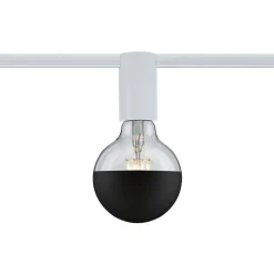 Spottivalaisin kiskoon Paulmann URail, E27, max.20W, himmennettävä, valkoinen