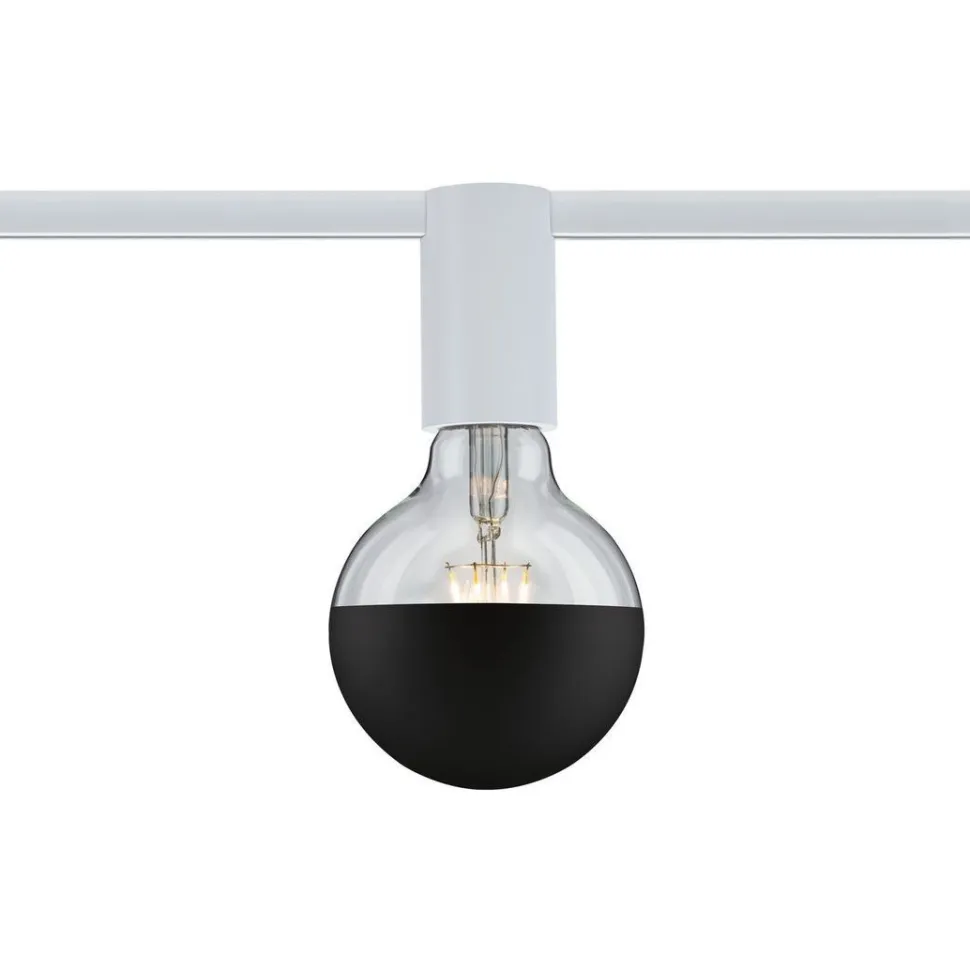 Spottivalaisin kiskoon Paulmann URail, E27, max.20W, himmennettävä, valkoinen