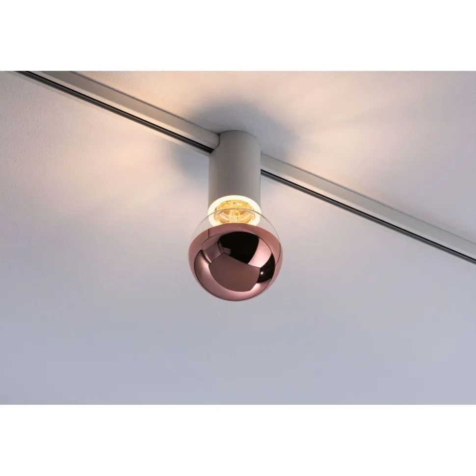 Spottivalaisin kiskoon Paulmann URail, E27, max.20W, himmennettävä, valkoinen