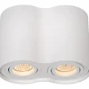 Spottivalaisin Lucide Tube 2xGU10 valkoinen