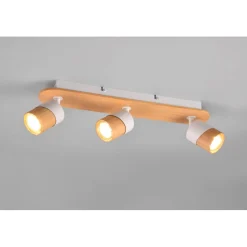 Spottivalaisin Trio Aruni, 3-os, GU10, puu/mattamusta
