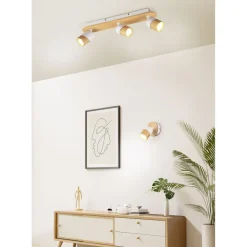 Spottivalaisin Trio Aruni, 3-os, GU10, puu/mattamusta