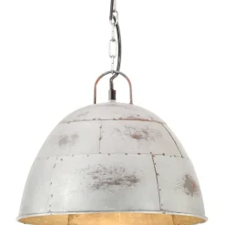 Teollistyylinen riippuvalaisin 25 w hopea pyöreä 31 cm e27