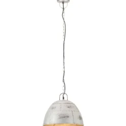 Teollistyylinen riippuvalaisin 25 w hopea pyöreä 31 cm e27