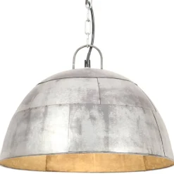 Teollistyylinen riippuvalaisin 25 w hopea pyöreä 41 cm e27