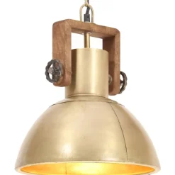 Teollistyylinen riippuvalaisin 25 w messinki pyöreä 30cm e27