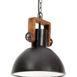 Teollistyylinen riippuvalaisin, 25 W, musta, pyöreä, 30 cm, E27