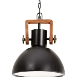 Teollistyylinen riippuvalaisin, 25 W, musta, pyöreä, 30 cm, E27