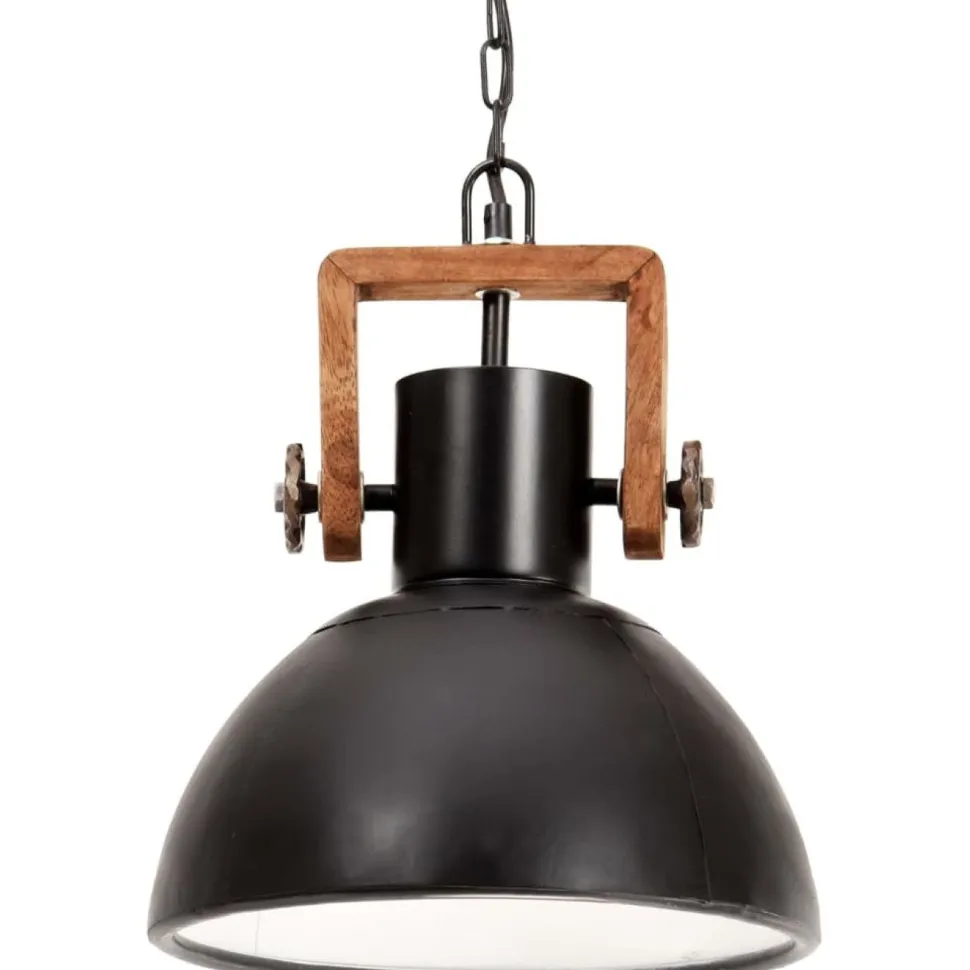 Teollistyylinen riippuvalaisin, 25 W, musta, pyöreä, 30 cm, E27