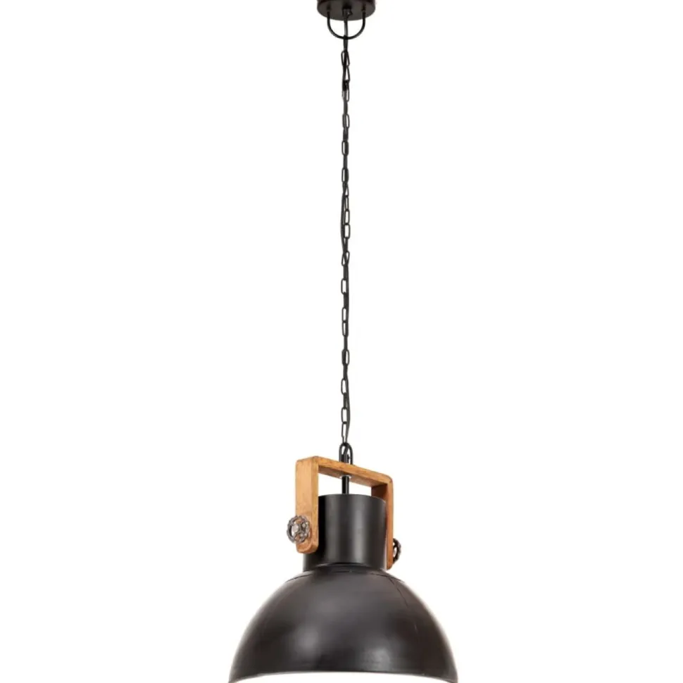 Teollistyylinen riippuvalaisin, 25 W, musta, pyöreä, 30 cm, E27